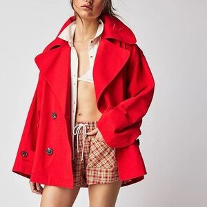 Free People Highlights Peacoat - Red - XS - NWT! ❤️